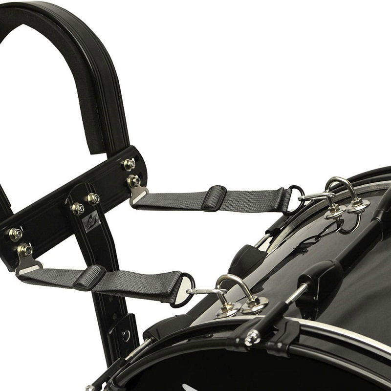 Field Series II Marching Bass Drum 18x12 - Black Polish