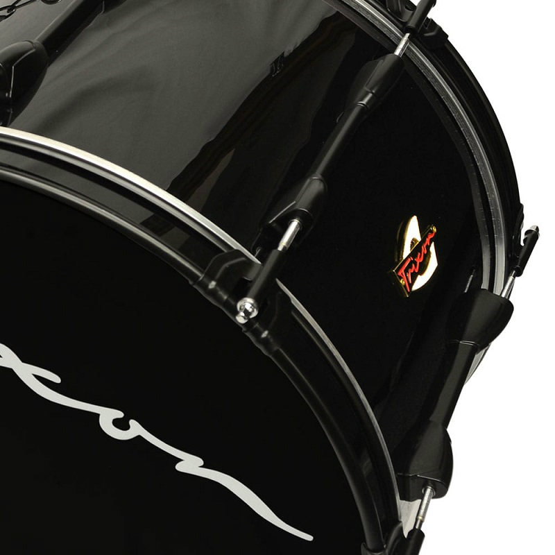Field Series II Marching Bass Drum 22x12 - Black Polish