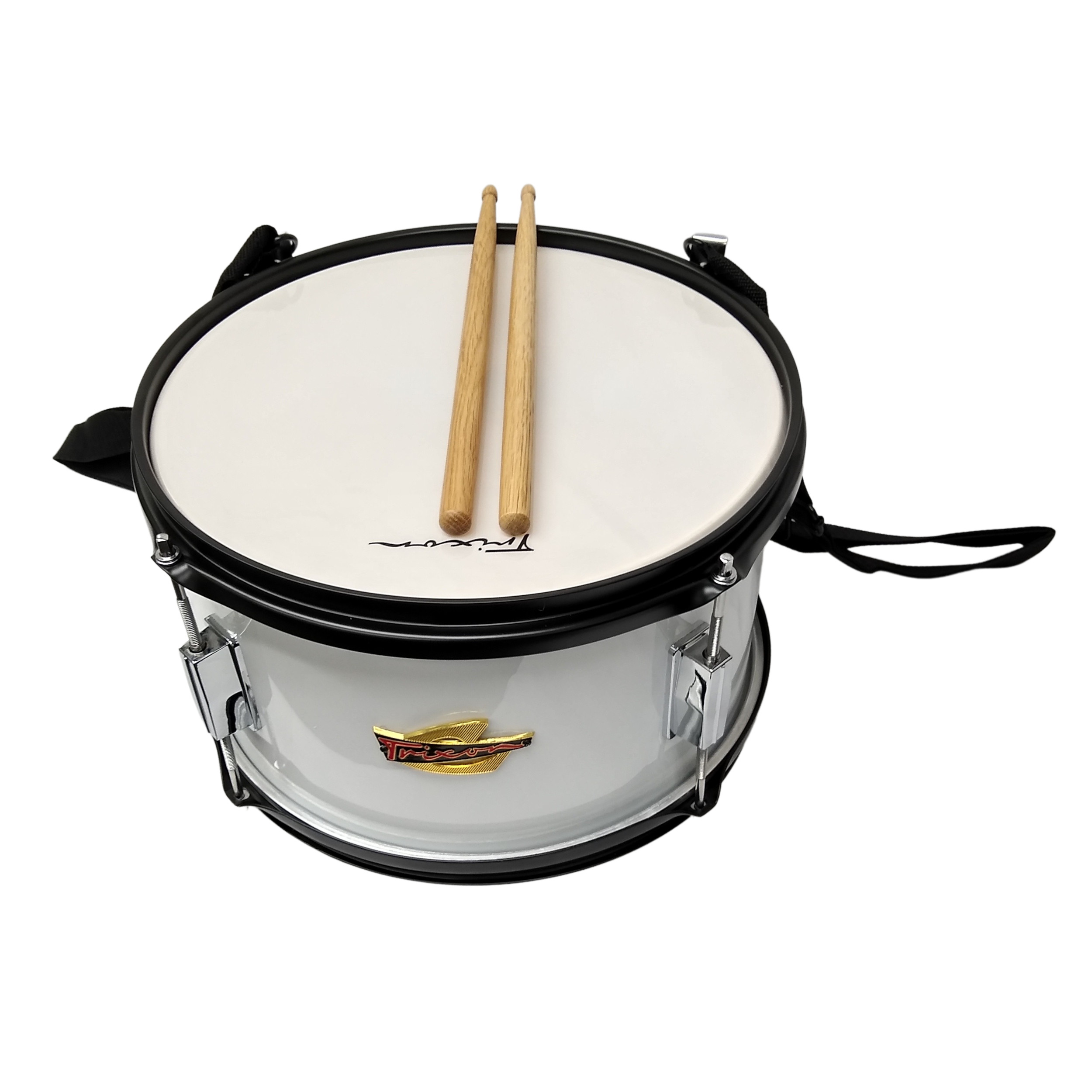 Trixon 12 By 7 Junior Marching Snare - White Polish